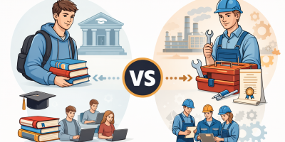 Studium versus duale Ausbildung - 